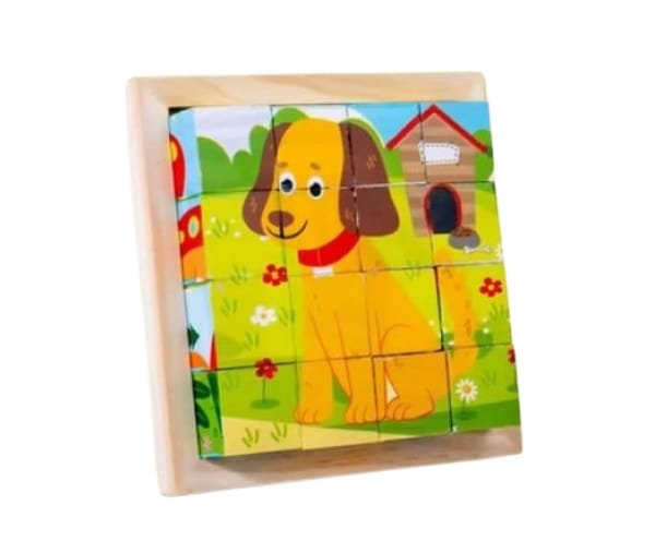 3D Wooden Block Puzzle - Farm Animals