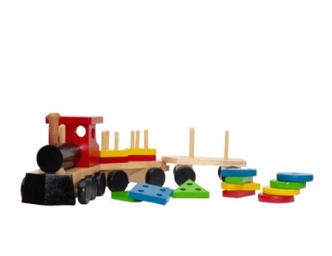 Shape Sorting Train - Educational Toy Set - Coloured