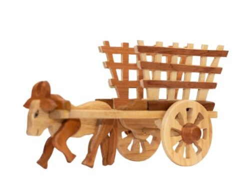 Old Sri Lankan Bullock Cart - Wooden Souvenir