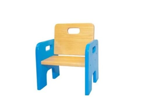 Wooden Toddler Chair - Blue - Made in Sri Lanka