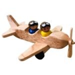 Aeroplane with Pilots – Wood Finish