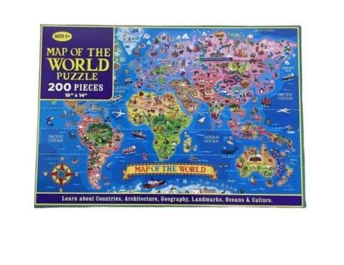 Map of the World - 200 pcs - Board Puzzle