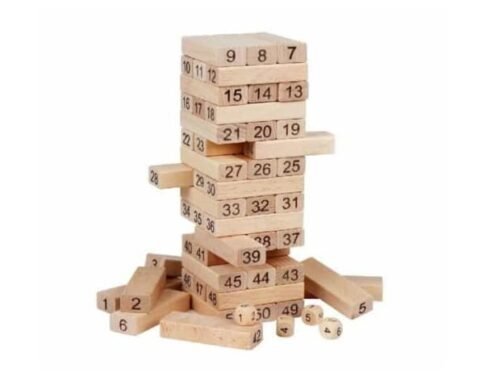 Wooden Jenga Set – 51 Pcs