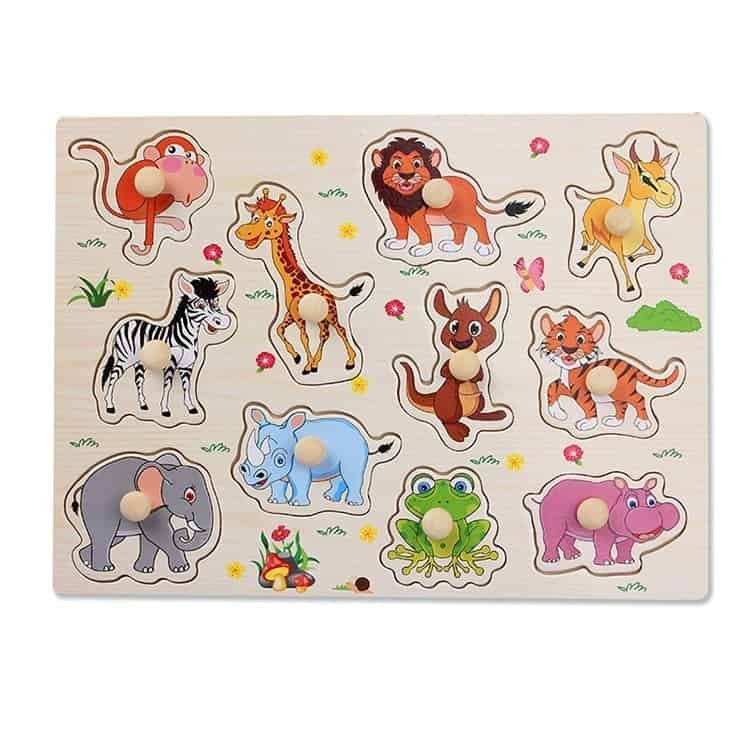 Wild Animals Peg Puzzle